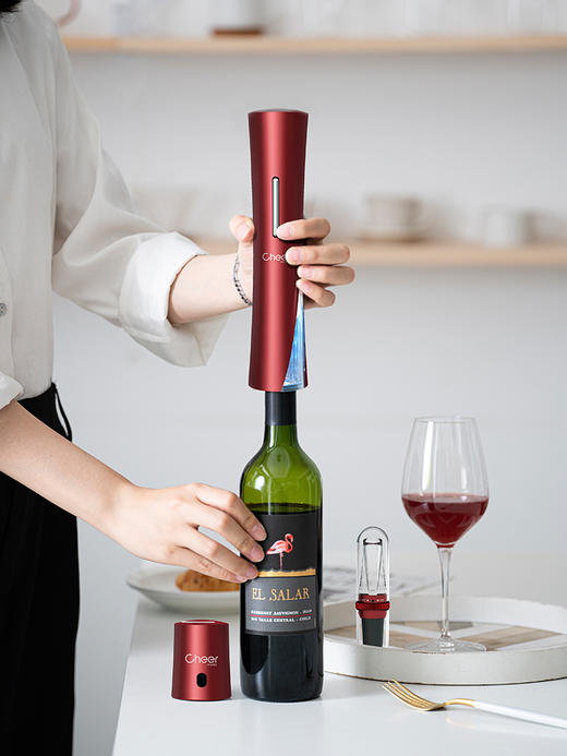 cheer启尔红酒开瓶器电动开瓶器红酒家用葡萄酒开瓶器全自动起子 商品图4