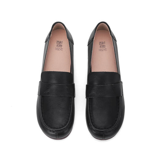 西村名物2024年春季新款舒适平底轻便乐福鞋深口单鞋X24AM11931 商品图3