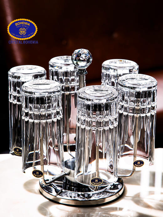 【样品特惠4折，仅2套，无货退款】捷克进口BOHEMIA水晶玻璃杯家用高档水杯果汁杯啤酒杯冷饮杯 商品图2