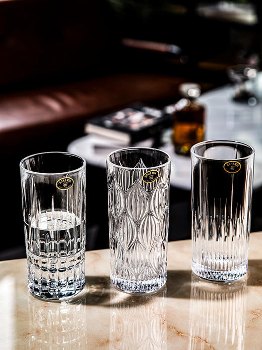 【样品特惠4折，仅2套，无货退款】捷克进口BOHEMIA水晶玻璃杯家用高档水杯果汁杯啤酒杯冷饮杯 商品图6