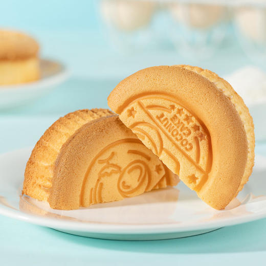 港荣蒸蛋糕整箱咸蛋糕儿童早餐食品糕点心 椰丝咸蛋糕 480g 商品图3