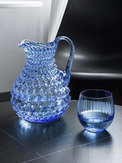 【特惠6折】捷克BOHEMIA原装进口水晶玻璃手工彩色冷水壶花瓶水珠纹创意高档波西米亚手工水晶花瓶2L 商品图4