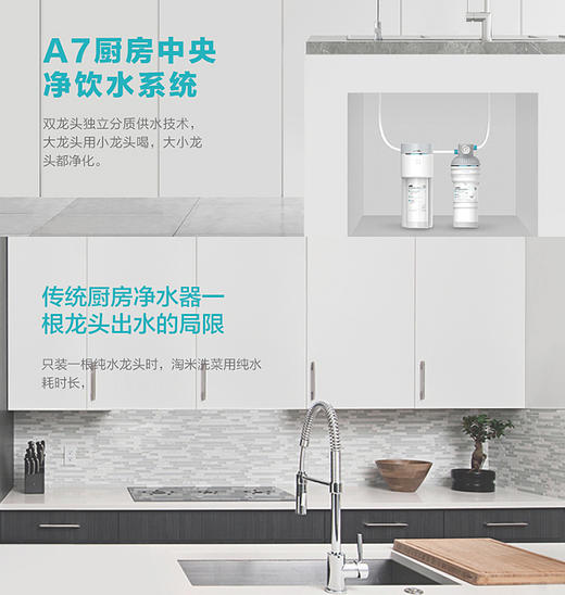 【安吉尔】安吉尔超值三件套购—反渗透 厨下式净水机安吉尔A7 800S,J3558-ROC90净水器+水之星壁挂式管线机SZX-R2206+前置净水器 J3538-GWG-5000 商品图3