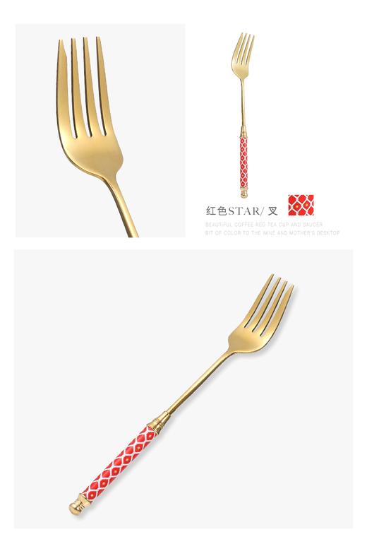 【仅1套样品】 俄皇LOMONOSOV刀叉勺三件套STAR系列高端不锈钢西餐牛排甜品餐具 商品图5