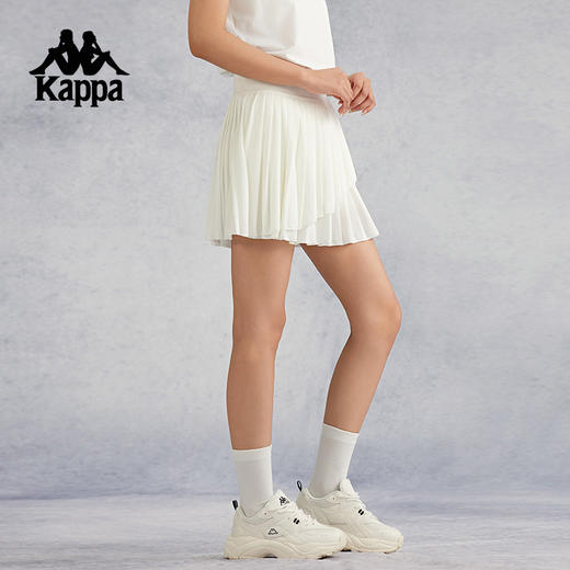 kappa卡帕背靠背夏季新款运动裙子半身裙女网球裙百褶裙跑步短裙K0E62QQ02 商品图2