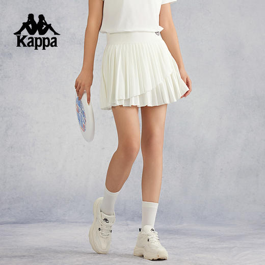 kappa卡帕背靠背夏季新款运动裙子半身裙女网球裙百褶裙跑步短裙K0E62QQ02 商品图1