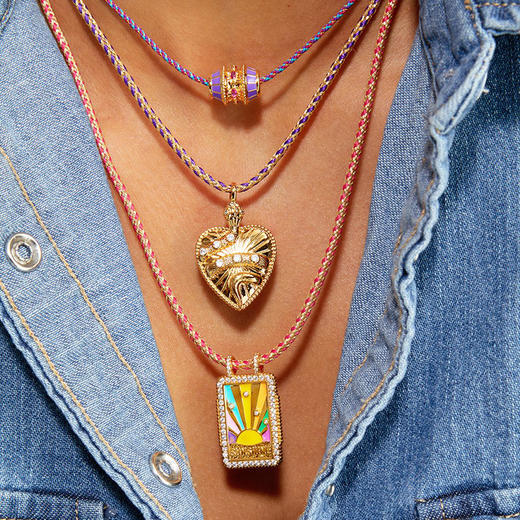 订购8周到｜MYA-BAY-RAINBOW BOHEME-彩虹 珐琅 守护符 项链［比利时设计师］ 商品图1