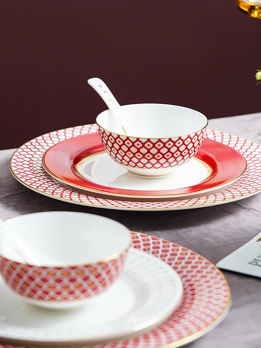 俄皇LOMONOSOV骨瓷米饭碗STAR系列轻奢饭碗面碗家用汤碗单个瓷碗 商品图2