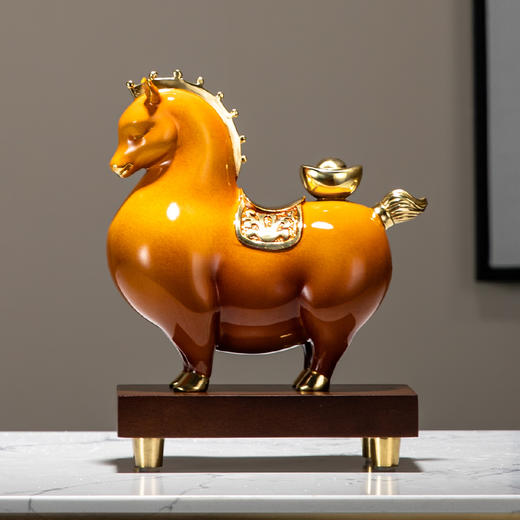 E-YM-FK208 纯铜摆件 马上发财 商品图5