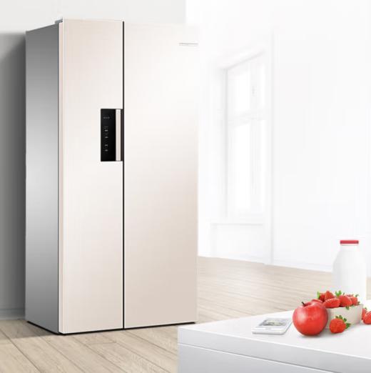 博世（202702） BOSCH 530升 风冷无霜 变频 冰箱双开门 超薄 大容量（雪利金） BCD-530W(KXN52A69TI) 商品图1