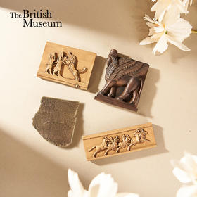 大英博物馆x苏州博物馆亚述系列 亚述巴尼拔策马猎狮 大洪水石板 人首翼牛图 亚述猎狮图 复刻冰箱贴