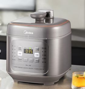 美的（Midea）（510178） 电压力锅智能高压锅一锅双胆多功能5L压力锅WiFi互联预约定时自动控压 商场同款 YLC555 5L