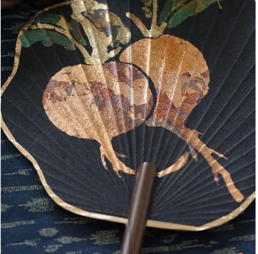 此刻丨手工烧箔扇 商品图0