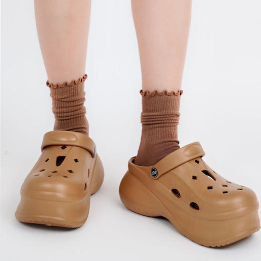 【多样屋专柜】多样屋艾萌厚底洞洞鞋拖鞋可拆卸垫增高沙滩夏户外穿 商品图3