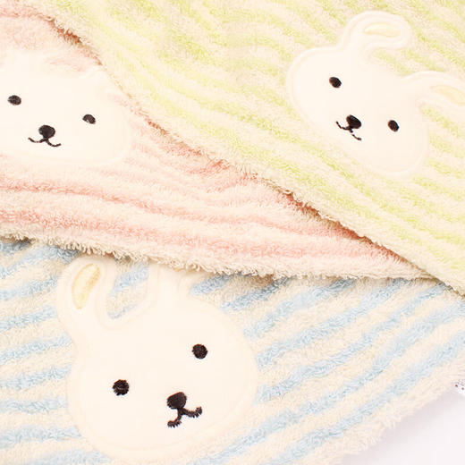 【多样屋专柜】专柜多样屋可爱兔纯棉浴巾面巾儿童小毛巾纯棉宝宝用洗脸柔软吸水不掉毛 商品图3