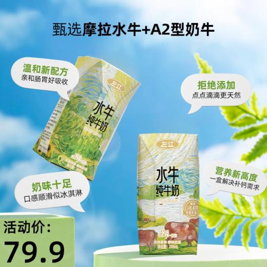 左江a2β-酪蛋白水牛纯牛奶125ml*8盒/箱 商品图1