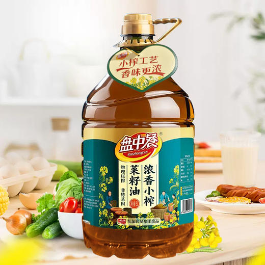 盘中餐-浓香小榨菜籽油5L/桶 商品图1