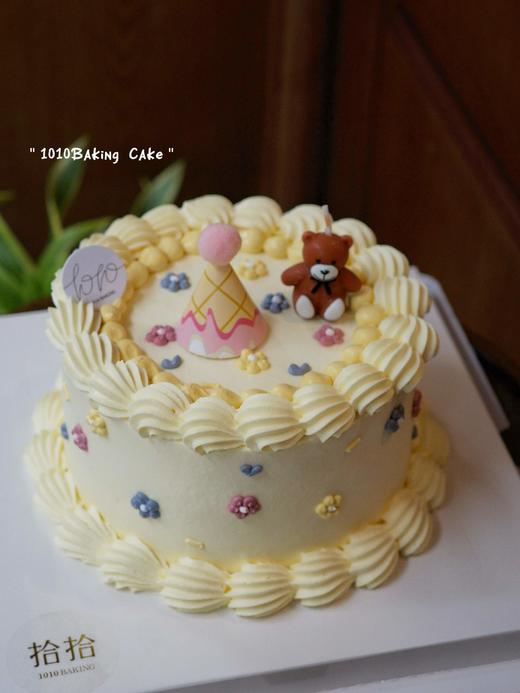 「小熊蜡烛·ins简约」100%动物奶油（附图6寸·提前6小时预订） 商品图0