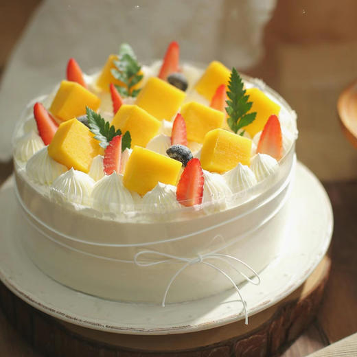 芒芒雪山--超好吃水果蛋糕+1个主持气氛组+动物奶油 商品图0