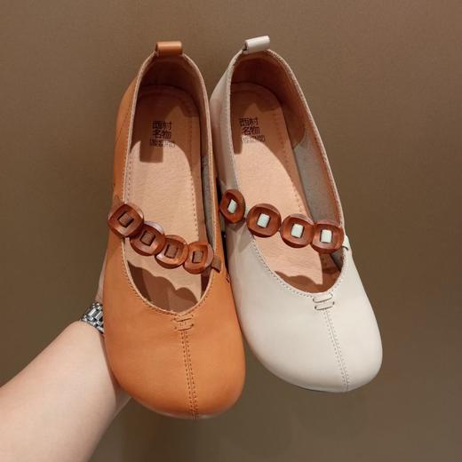 西村名物2024年秋季新款玛丽珍小方头舒适浅口空鞋X24CE37781 商品图1