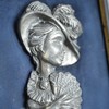 意大利锡制浮雕女孩挂画 签名 商品缩略图6