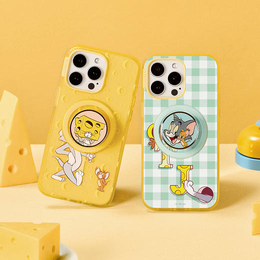 【奶酪大战】奶酪脑袋 猫和老鼠联名系列 POPGRIP泡泡骚 Enamel金属珐琅系列 黄色 猫和老鼠 杰瑞 商品图1