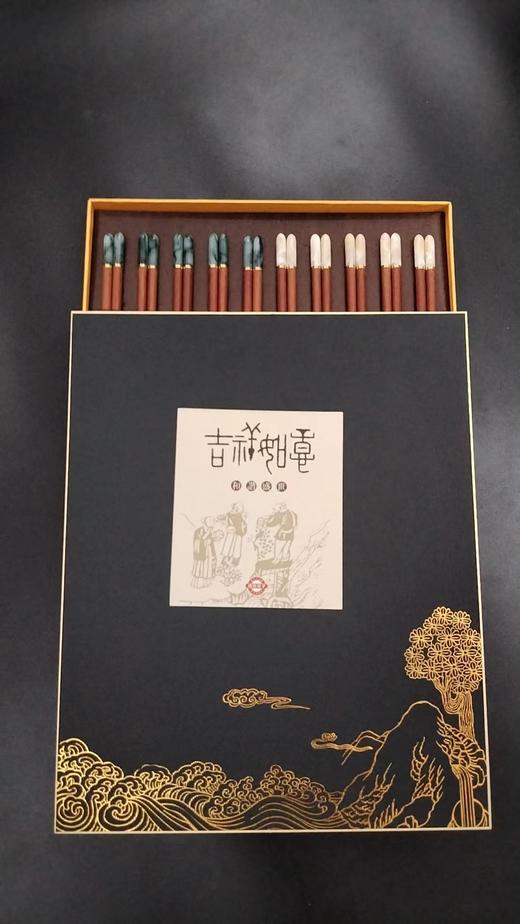 博礼筷子 进口材质红檀木/酸枝木筷子10双装红檀木毛笔头筷十双装-YHD 商品图14