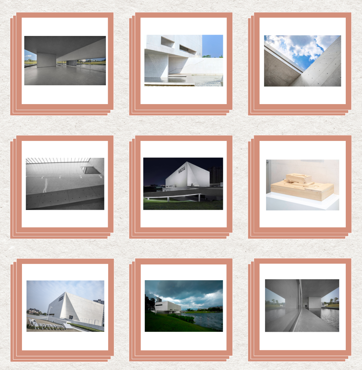 谢馆拼图明信片