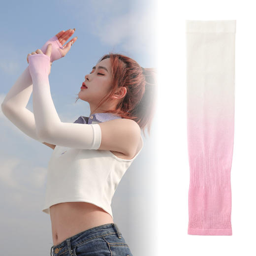 买一送一【UPF50+凉感防晒冰袖】户外骑行渐变色冰袖 夏季儿童驱蚊冰袖 商品图9