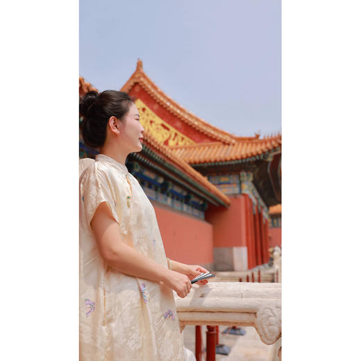 【直播间专属】朝朝暮暮-改良旗袍连衣裙（23707306-汉白玉） 商品图10