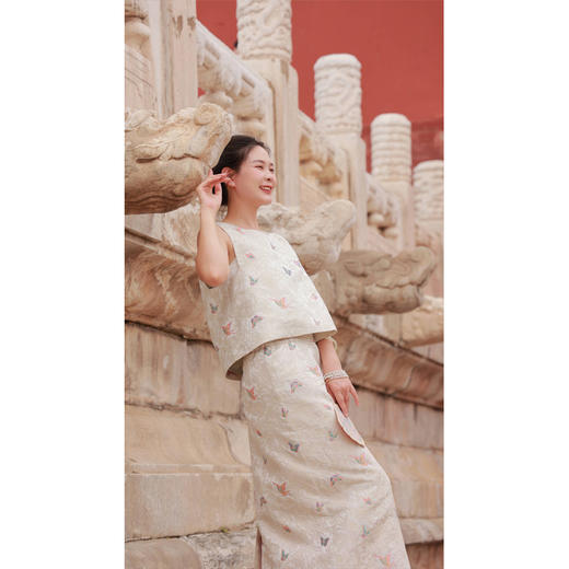 【抖音专属】陌上花开-织金妆花-半裙（24706757白露） 商品图4