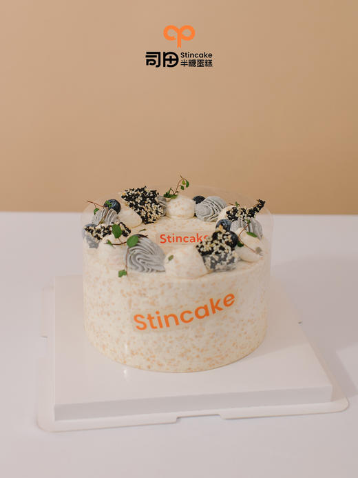 【半糖】黑芝麻紫米燕麦蛋糕 商品图1