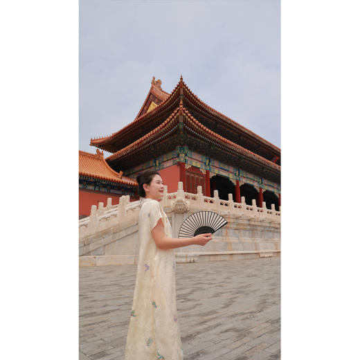 【直播间专属】朝朝暮暮-改良旗袍连衣裙（23707306-汉白玉） 商品图5