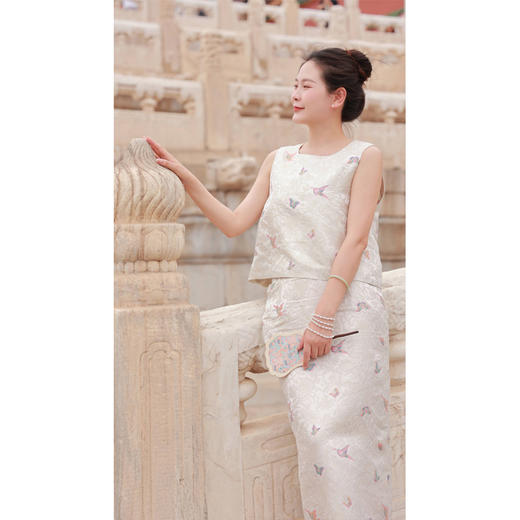 【抖音专属】陌上花开-织金妆花-半裙（24706757白露） 商品图3