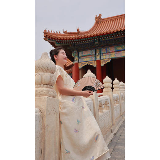 【直播间专属】朝朝暮暮-改良旗袍连衣裙（23707306-汉白玉） 商品图11