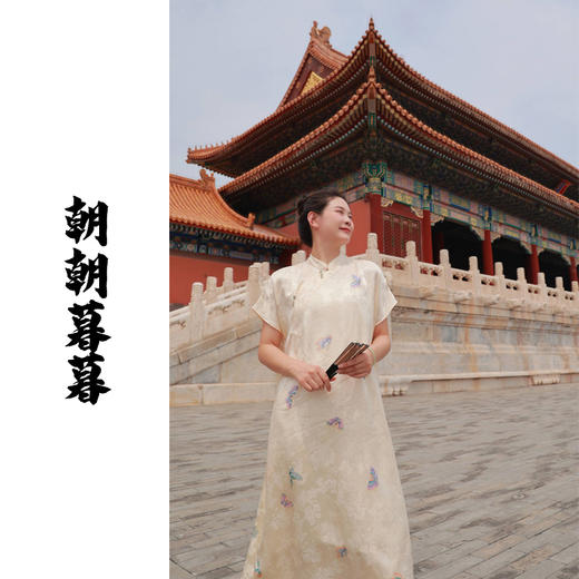 【直播间专属】朝朝暮暮-改良旗袍连衣裙（23707306-汉白玉） 商品图3