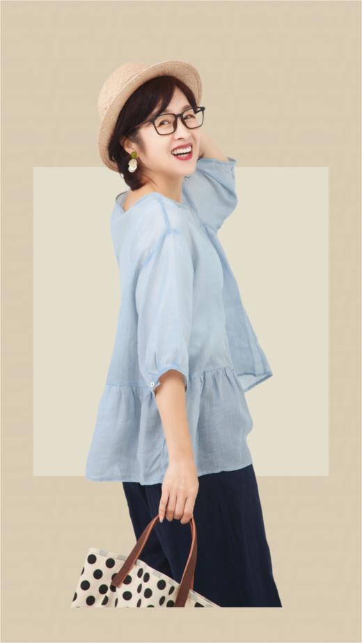 抽褶苎麻小衣 商品图1