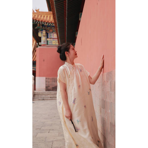 【直播间专属】朝朝暮暮-改良旗袍连衣裙（23707306-汉白玉） 商品图8