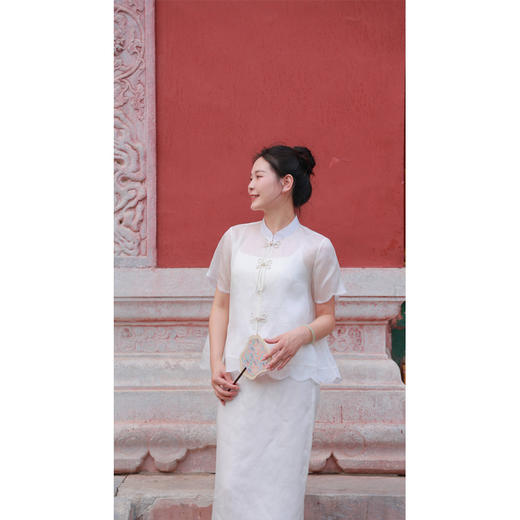 【抖音专属】白莲-半裙（23706322C-莲瓣白） 商品图5