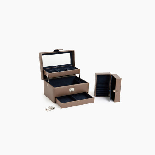 北京仓｜LE TANNEUR-MEDIUM AUTOMATIC-中号 自动开启 珠宝盒（灰褐色）［法国设计师］ 商品图7