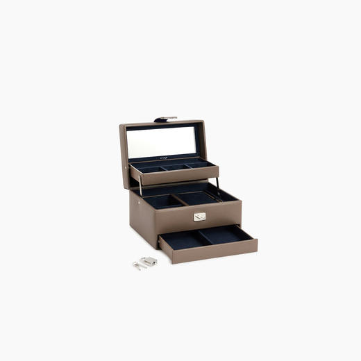 北京仓｜LE TANNEUR-MEDIUM AUTOMATIC-中号 自动开启 珠宝盒（灰褐色）［法国设计师］ 商品图8