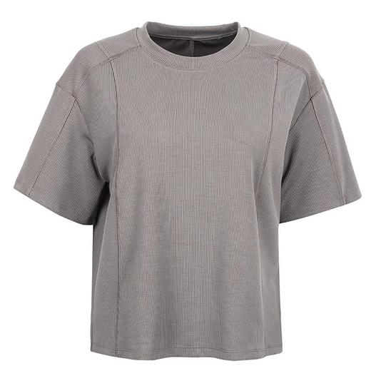 跃牌【周游世界系列】速干休闲健身服螺纹跑步运动透气女上衣 TP0680 商品图4