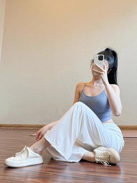 跃牌【周游世界系列】凉感冰丝防晒裤女宽松跑步长裤垂感透气健身户外运动裤新款夏PT2368