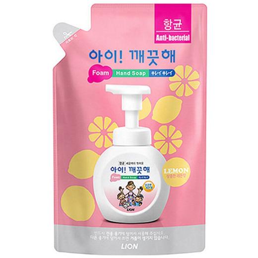 LION洗手液补充装柠檬香200ml아이깨끗해 핸드워시 레몬향 商品图0