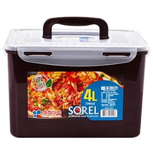 키친아트 초코 김치통4.7L(265x195x130) 商品图0