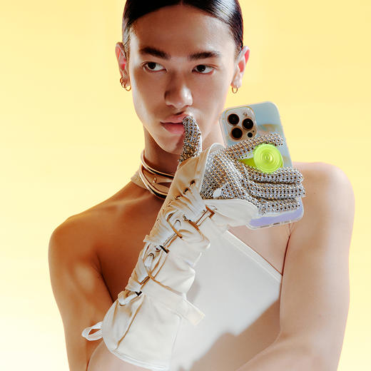 -【夜行者】漩涡萤火 MAGSAFE磁吸 Round圆啪嗒系列 黄色 波纹 商品图1