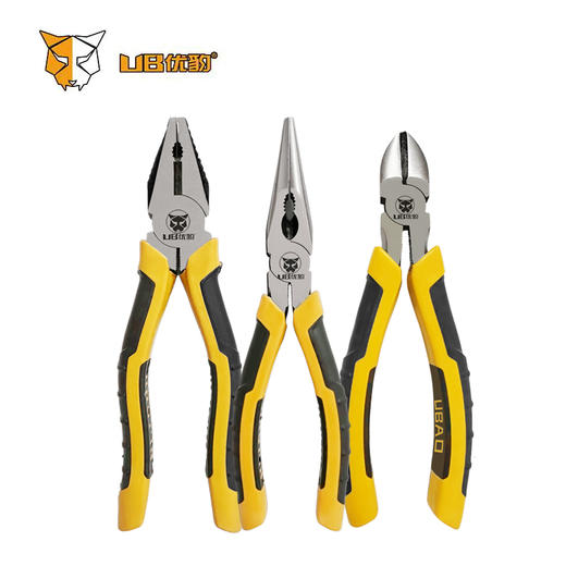 优豹专业级钢丝钳、尖嘴钳、斜嘴钳 商品图0