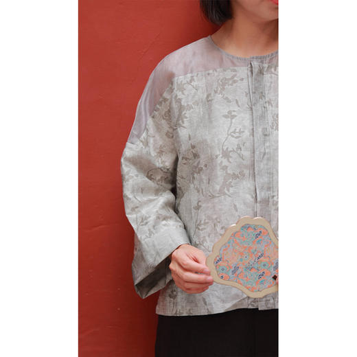 【2026东衣作】十二时慢-拼纱衬衫（24710745东方亮） 商品图2