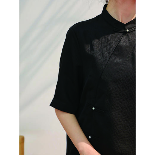 【抖音专属】斜襟衬衫（24710753-朱墨） 商品图4