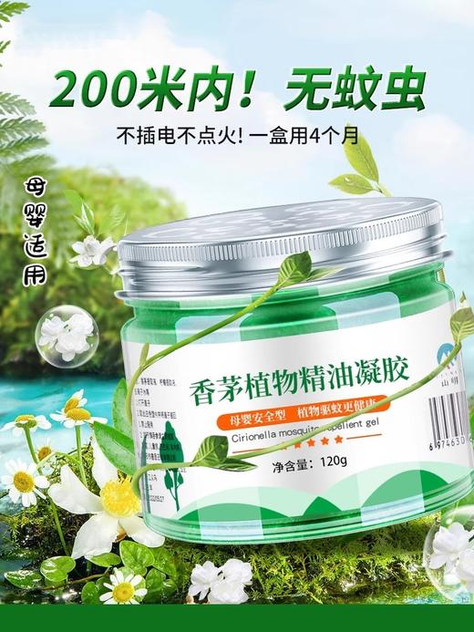 【拍1发4 赶走蚊子的神器香茅搞定！】不点火不插电！！ 家用室内无毒香茅膏 蚊虫凝胶 蚊子克星-LC17XP07 商品图0